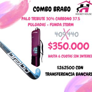 KIT PALO BRABO 30% CARBONO CELESTE+ FUNDA STORM DE REGALO