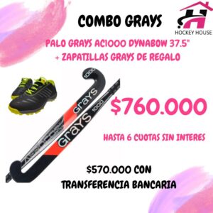 KIT PALO DE HOCKEY GRAYS AC1000 DYNABOW + ZAPATILLAS GRAYS