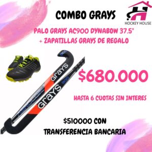 KIT PALO DE HOCKEY GRAYS AC900 PROBOW + ZAPATILLAS GRAYS